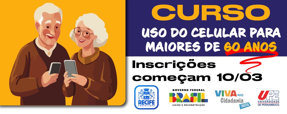 Uso do celular para maiores de 60 anos