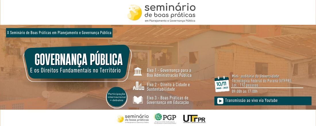 X  Seminário de Boas Práticas em Planejamento e Governança Pública