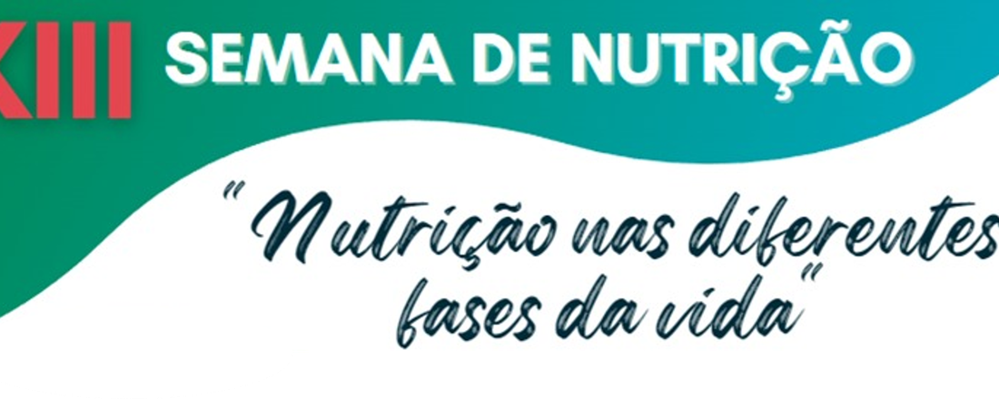 XIII SEMANA DE NUTRIÇÃO