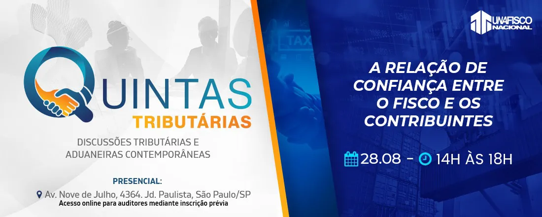 Ciclo de Palestras - Quintas Tributárias - 5ª Edição