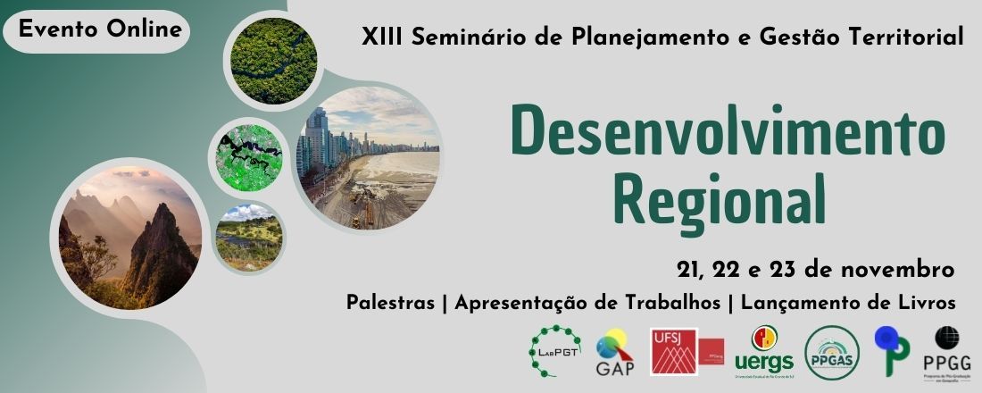 XIII Seminário de Planejamento e Gestão Territorial