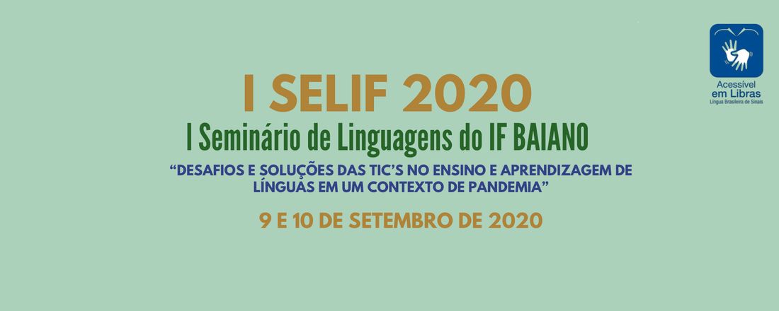 I Seminário de Linguagens do IFBAIANO (SELIF)