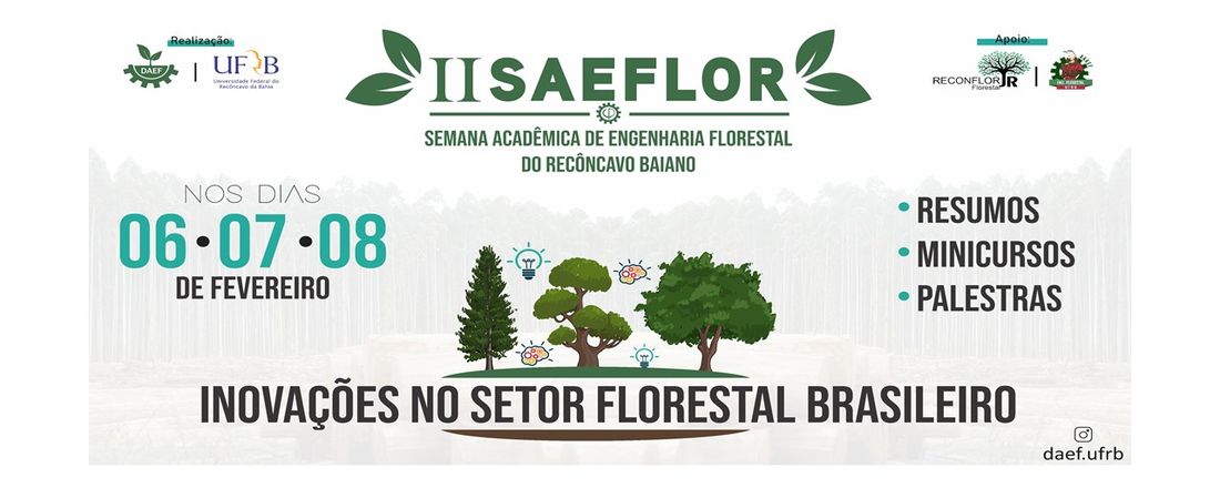 II Semana Acadêmica de Engenharia Florestal do Recôncavo Baiano