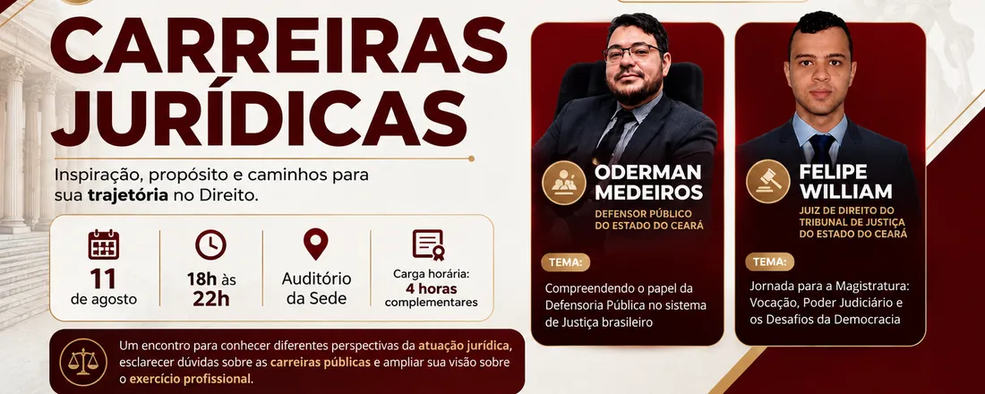 AULA MAGNA: CARREIRAS JURÍDICAS
