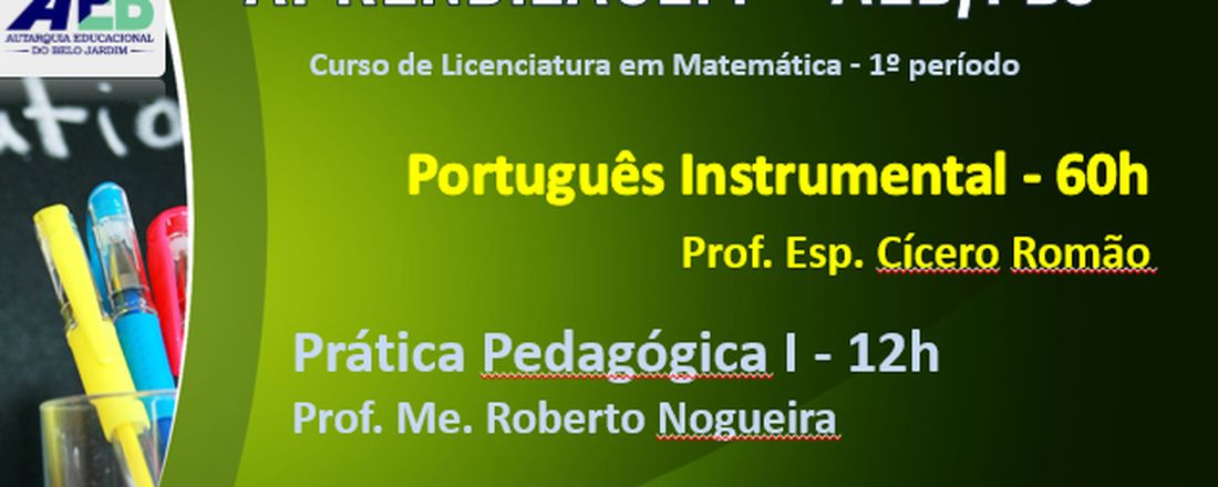 Maratona intensiva de aprendizagem (1ºperíodo) AEB.FBJ
