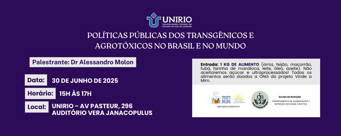Políticas Públicas dos transgênicos e agrotóxicos no Brasil e no mundo