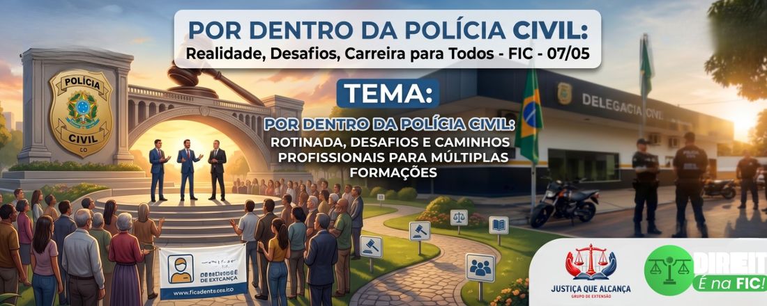 POR DENTRO DA POLÍCIA CIVIL: Rotina, desafios e caminhos profissionais para múltiplas formações