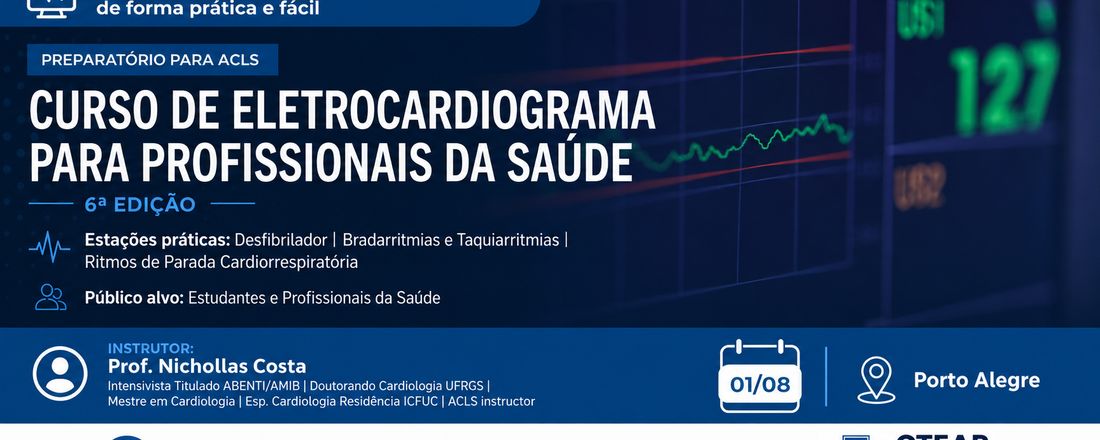 Curso de Eletrocardiograma para Profissionais da Saúde 6ª edição