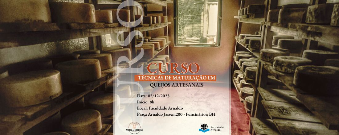 Curso Técnicas de Maturação em Queijos Artesanais