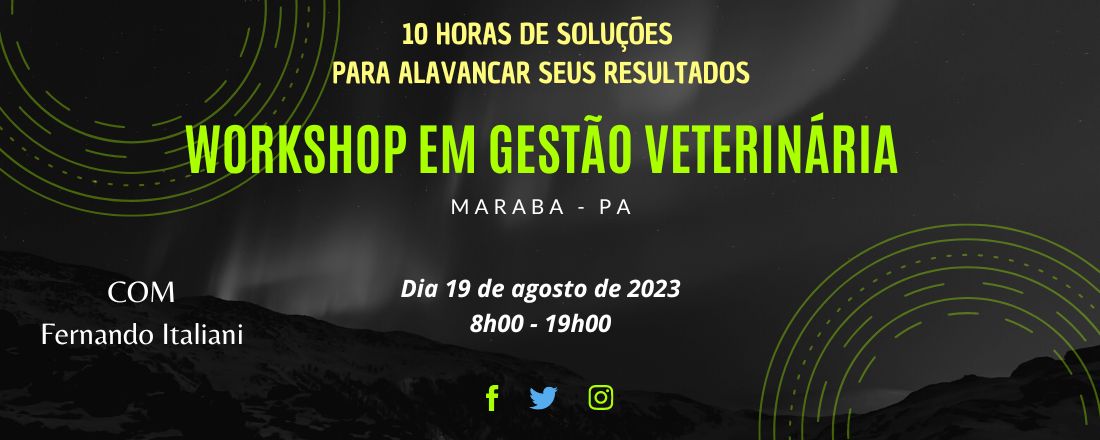 WORKSHOP EM GESTÃO VETERINÁRIA