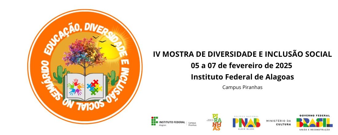 IV MOSTRA DE DIVERSIDADE E INCLUSÃO SOCIAL - "EDUCAÇÃO, DIVERSIDADE E INCLUSÃO SOCIAL NO SEMIÁRIDO"