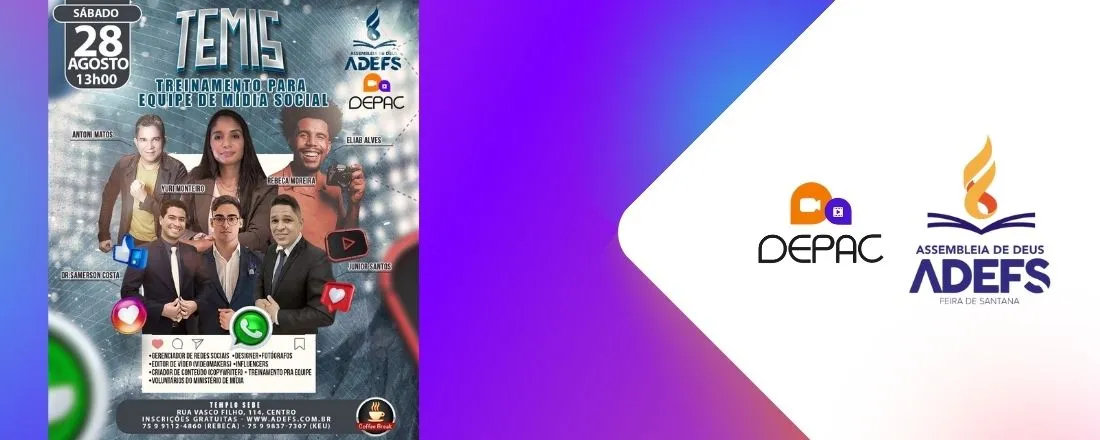 TEMIS - TREINAMENTO PARA EQUIPE DE MÍDIA SOCIAL