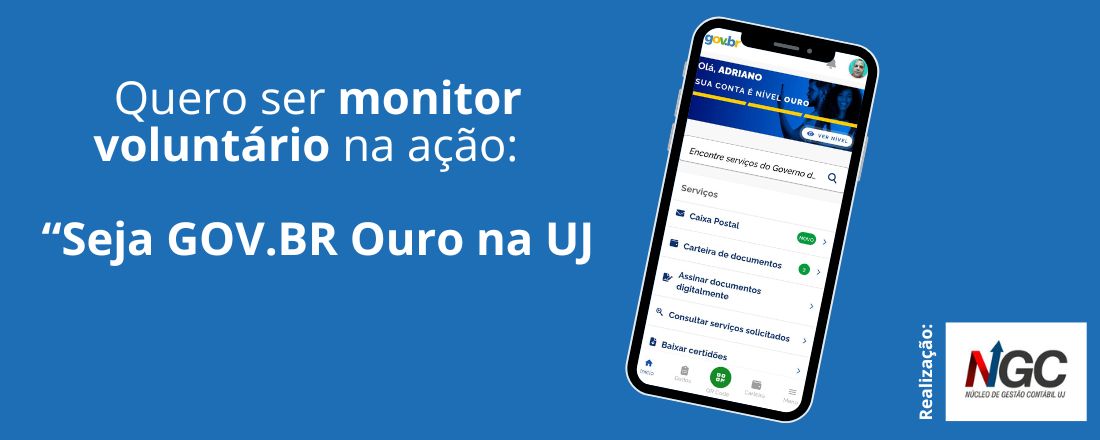 Quer ser monitor voluntário da ação “Seja GOV.BR Ouro na UNIJORGE”?