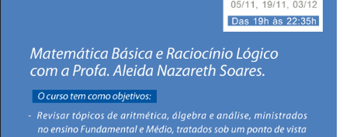 CURSO DE MATEMÁTICA BÁSICA E RACIOCÍNIO LÓGICO