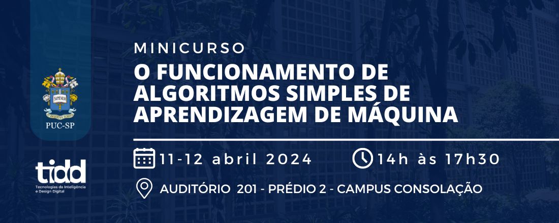 [minicurso] O funcionamento de algoritmos simples de aprendizagem de máquina