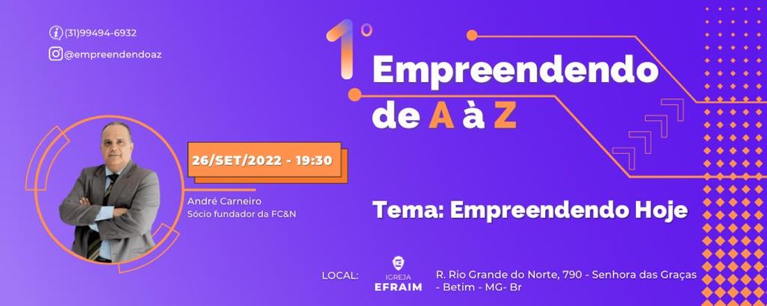 1 º Empreendendo de A a Z: Empreendendo Hoje