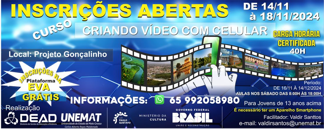 CRIANDO VÍDEOS COM CELULAR