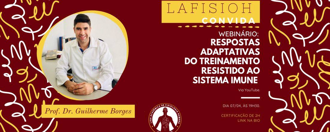 Webinário "Respostas Adaptativas do Treinamento Resistido ao Sistema Imune"