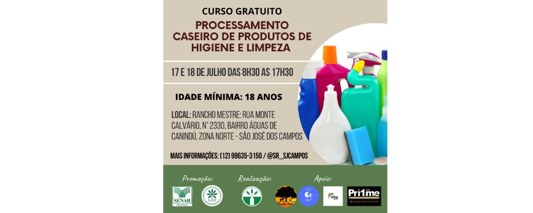 PROCESSAMENTO CASEIRO DE PRODUTOS DE HIGIENE E LIMPEZA