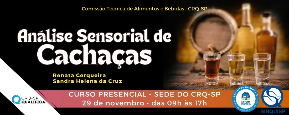 Curso Análise Sensorial de Cachaças