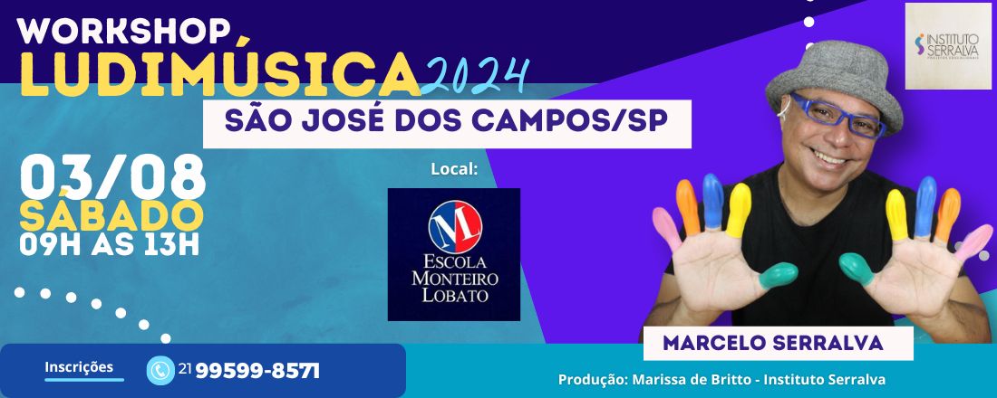 LUDIMÚSICA 2024 - Práticas Lúdicas e Inclusivas para Sala de Aula - SÃO JOSÉ DOS CAMPOS SP