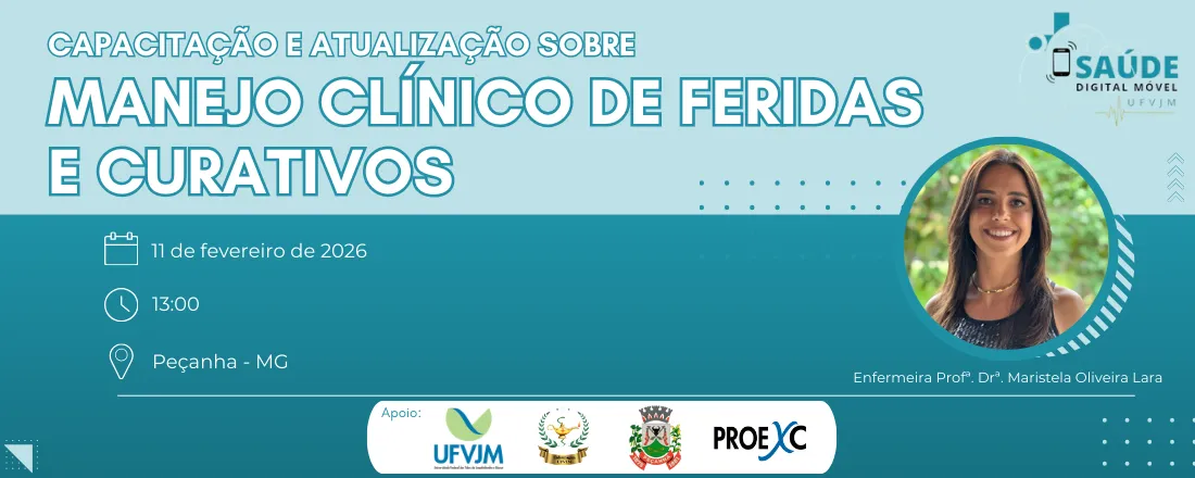 Capacitação e atualização sobre manejo clínico de feridas e curativos