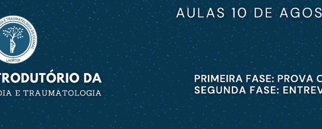 I Curso introdutório LAORTOP