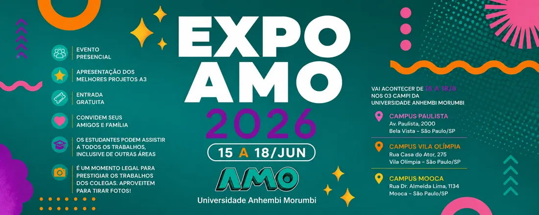 ExpoAMO 2026 - Comunicação e Artes