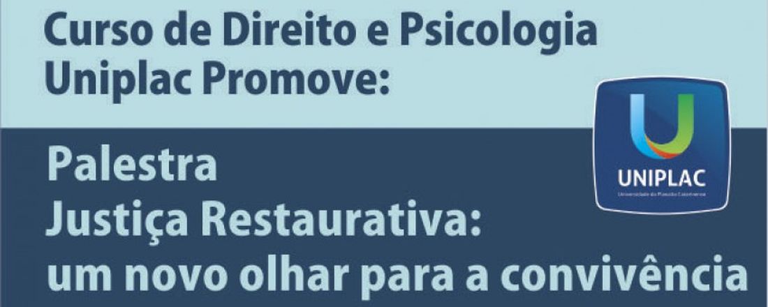 Palestra Justiça Restaurativa