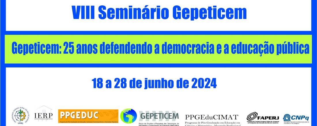 VIII Seminário Gepeticem 2024