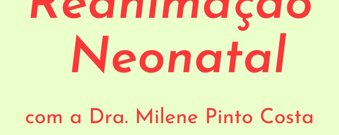 Aula Reanimação Neonatal