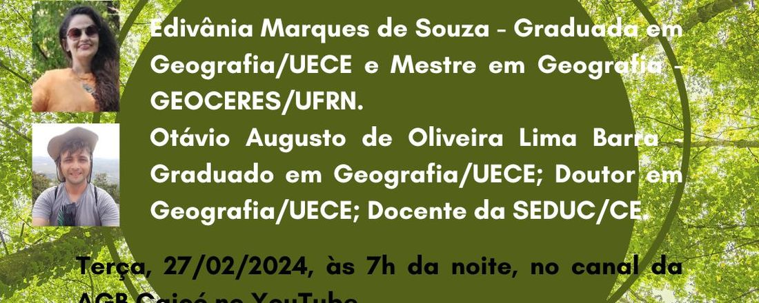 GT DE AMBIENTE DA ASSOCIAÇÃO DOS GEÓGRAFOS BRASILEIROS - AGB: CONHECER PARA AGIR!