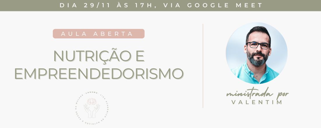 Aula: Nutrição e Empreendedorismo