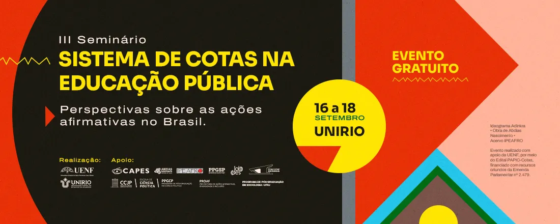 III Seminário Sistema de Cotas na Educação pública