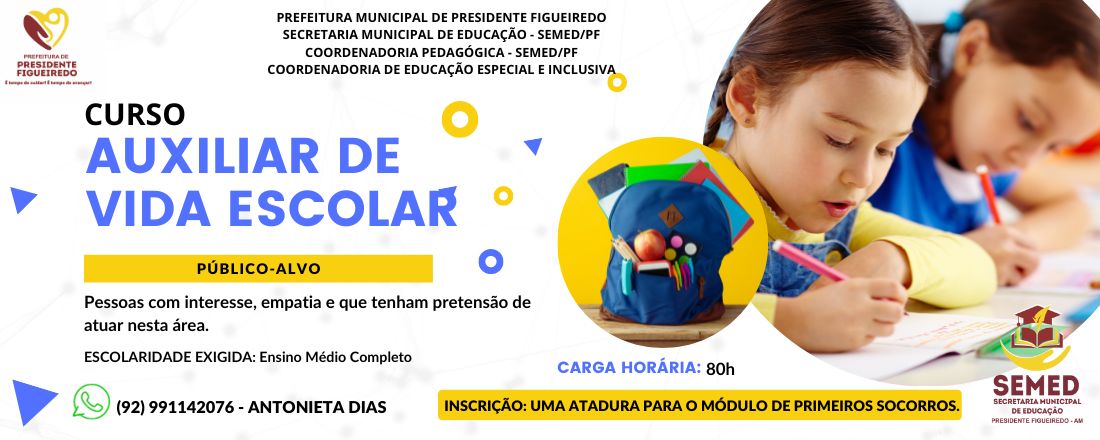 CURSO DE AUXILIAR DE VIDA ESCOLAR