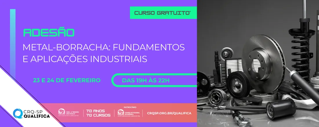 Curso Adesão Metal-Borracha – Fundamentos e Aplicações Industriais