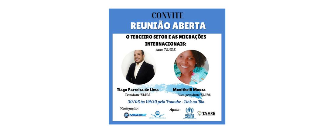 Reunião Aberta - O terceiro setor e as migrações internacionais: caso TAARE