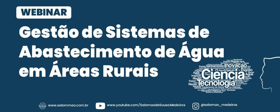 WEBINAR: Gestão de Sistemas de Abastecimento de Água em Áreas Rurais