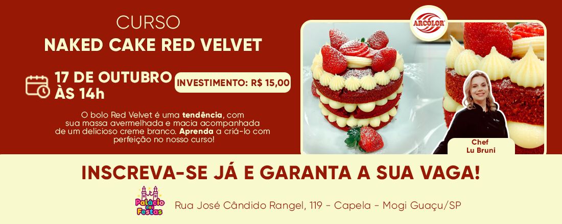 Curso - Naked Cake Red Velvet