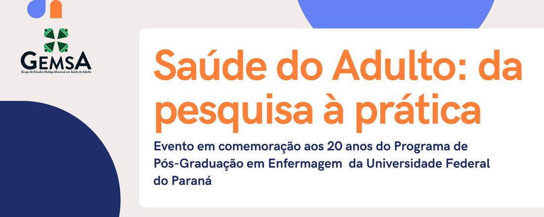Saúde do Adulto: da pesquisa à prática (1º dia)