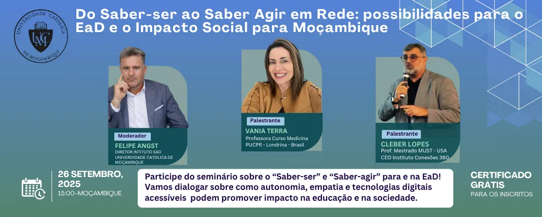 Do Saber-ser ao Saber Agir em Rede: possibilidades da EaD para o Impacto Social em Moçambique e outros contextos