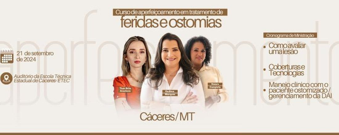 Curso de Aperfeiçoamento em Tratamento de Feridas e Ostomia
