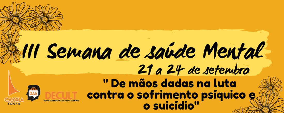 3ª Semana de Saúde Mental