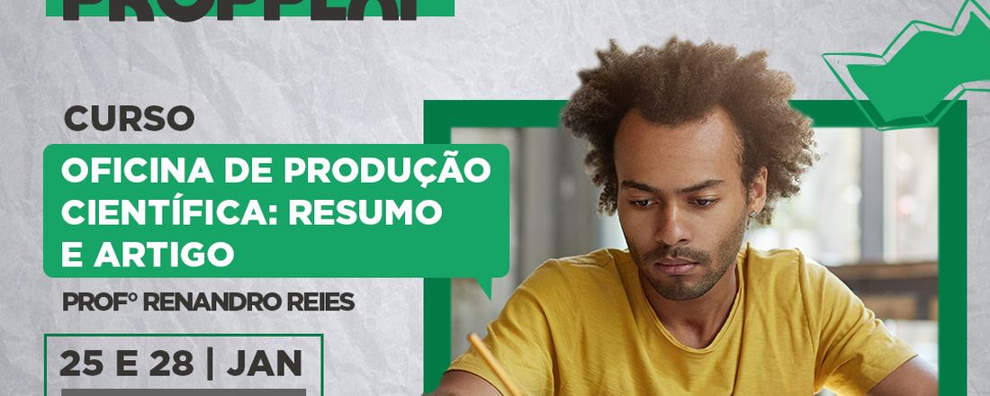 OFICINA DE PRODUÇÃO DE ARTIGO CIENTÍFICO