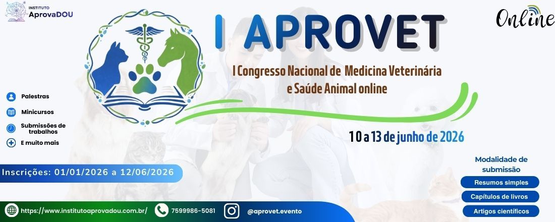I Congresso Nacional de Medicina Veterinária e Saúde Animal online (IAPROVET)