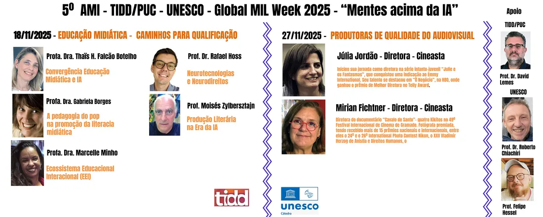 5º AMI – TIDD/PUC - UNESCO – Global MIL Week 2025