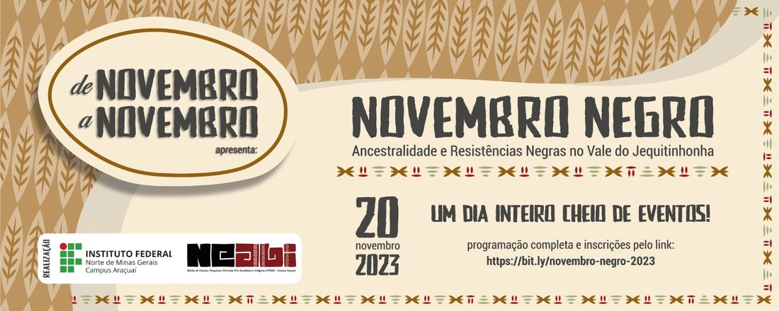 Novembro Negro: Ancestralidade e resistências negras no Vale do Jequitinhonha