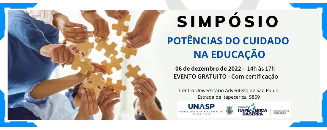 SIMPÓSIO POTÊNCIAS DO CUIDADO NA EDUCAÇÃO