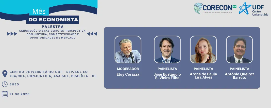 Palestra – Agronegócio Brasileiro em Perspectiva: Conjuntura, Competitividade e Oportunidades de Mercado