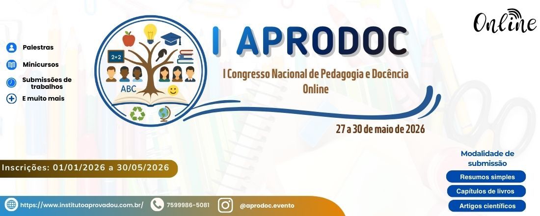 I Congresso Nacional de Pedagogia e Docência online (I APRODOC)
